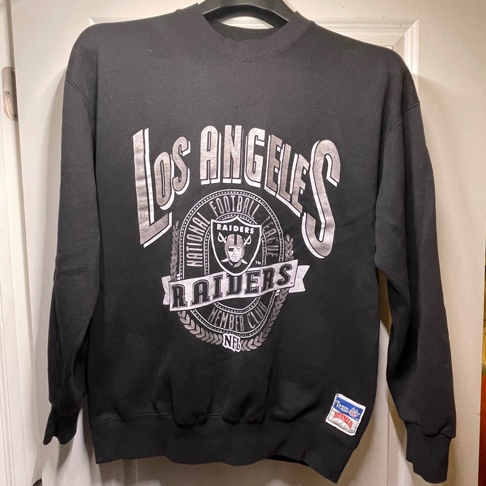 Vintage Los Angeles Raiders Black Crewneck Sweater